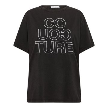Co\' Couture - Acid Outline Oversize Tee - Sort